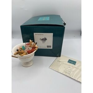 WDCC Cinderella Tea for Two Gus Jaq Complete COA Box 6,682